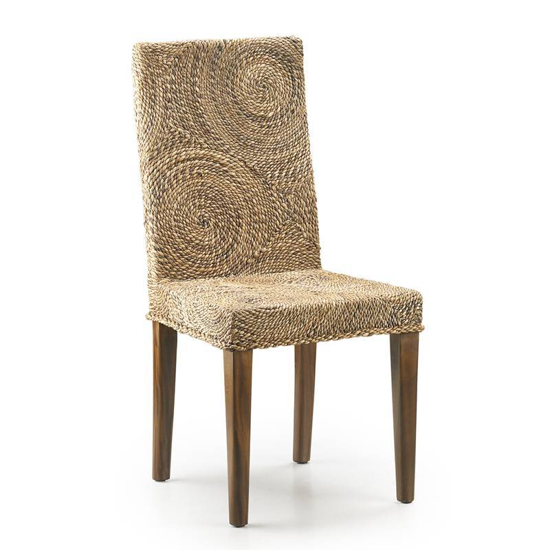 silla ratán banana Silla de madera y ratán, modelo círculos. El Tavolino