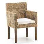 Sillón hecho a mano con ratán y fibras naturales. El Tavolino