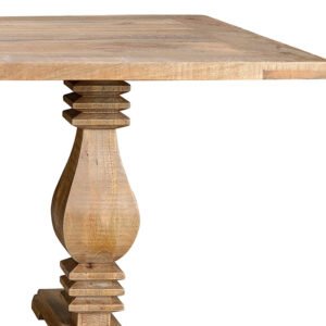 Mesa comedor pilastras talladas - Imagen 4