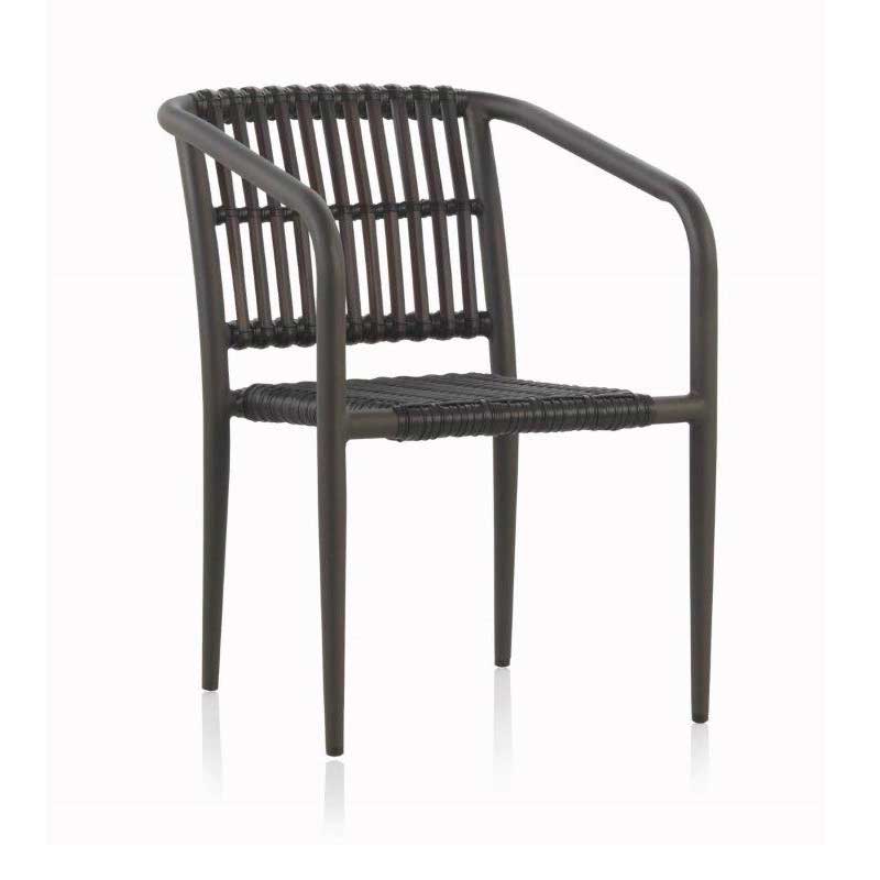 silla con brazos modelo delta, aluminio alta calidad para exterior. El Tavolino