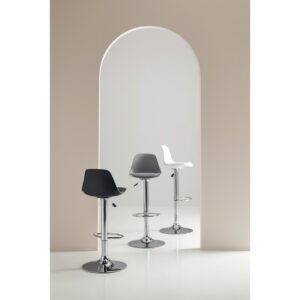 Taburete cromado gris - Imagen 3