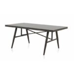 mesa comedor fija de 180x100. Modelo Delta. Muebles de exterior. El Tavolino