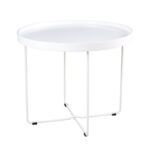 Mesa auxiliar modelo Dave. Lacada blanco. Muebles El Tavolino