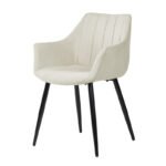 Silla de estilo nórdico en color beige. Muebles El Tavolino