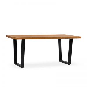 Mesa comedor madera y hierro. Colección Madhu. Muebles El Tavolino