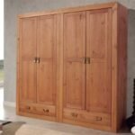 Armario 4 puertas y 2 cajones. De estilo rústico. Colección Bahía. Muebles El Tavolino