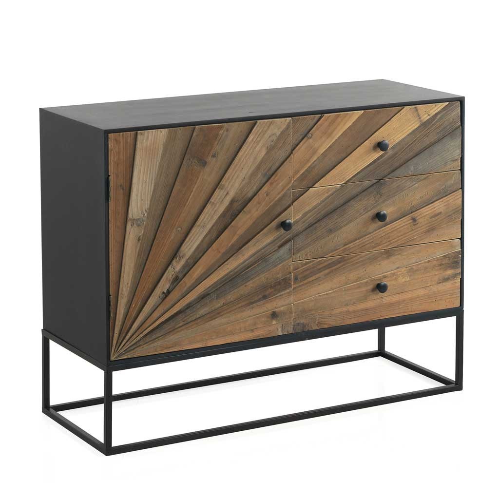 Aparador de estilo vintage. Madera reciclada y metal. El Tavolino
