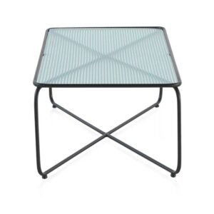 Mesa centro metal y cristal - Imagen 3