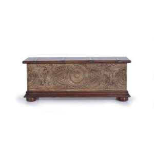 Baúl tallado camel - Imagen 3