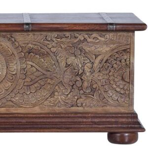 Baúl tallado camel - Imagen 5