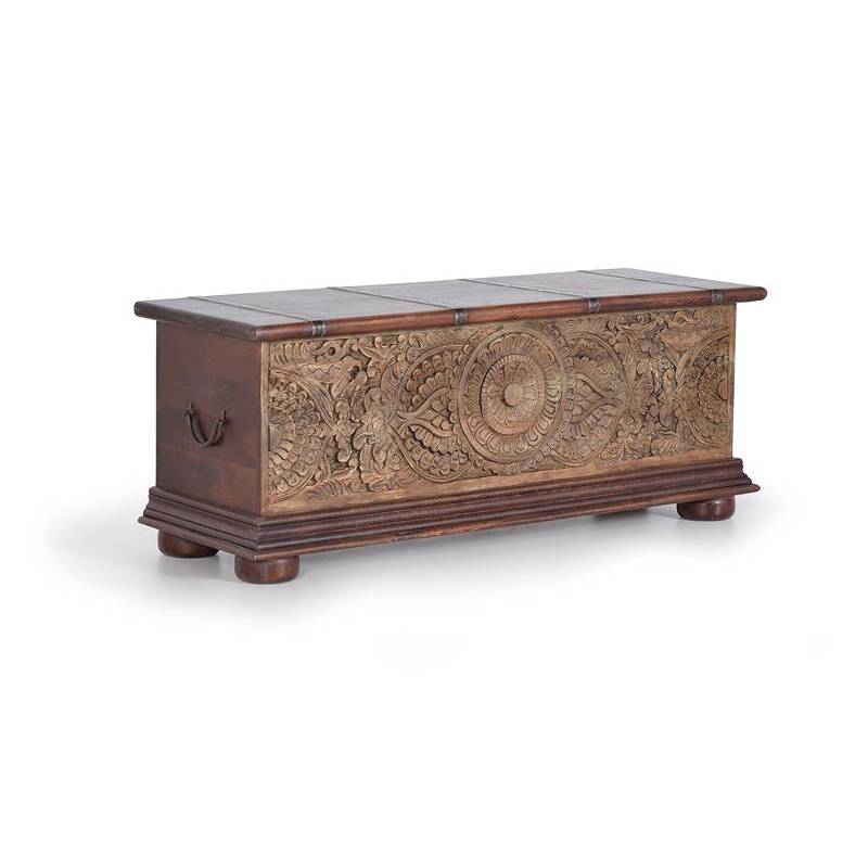 Bahúl 6182 Baúl de estilo vintage tallado. Muebles El Tavolino