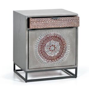 Mesita tallada gris - Imagen 3