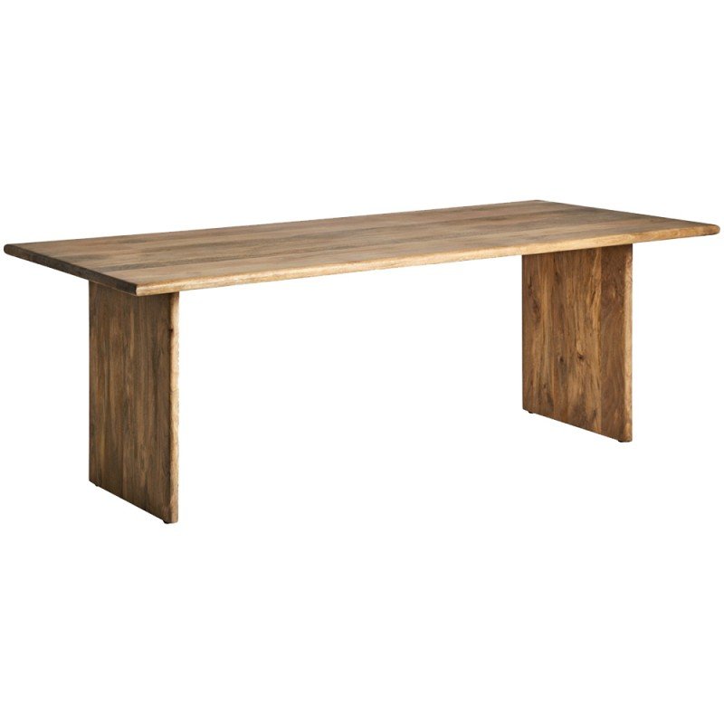 Mesa comedor 220 en madera natural de mango. Modelo Buhl. El Tavolino