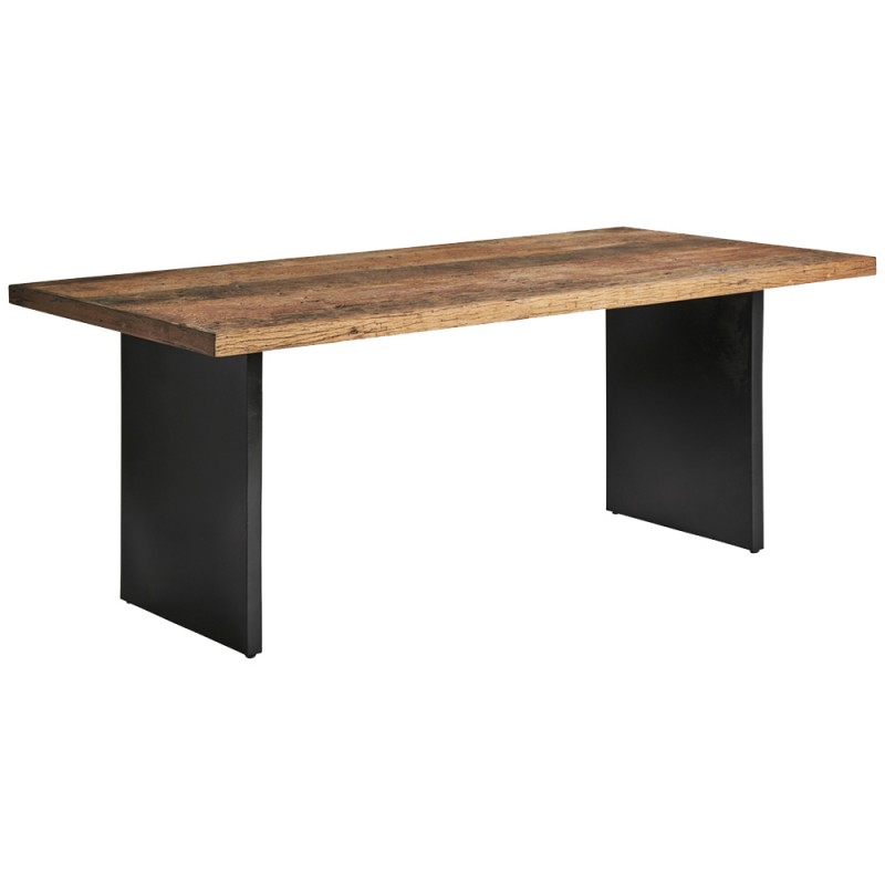 Mesa comedor modelo Uzor, estilo industrial, madera de shorea. El Tavolino