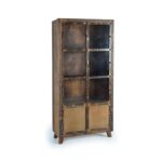 Vitrina industrial, madera de traviesa ferrocarril. Modelo Sunderland. El Tavolino