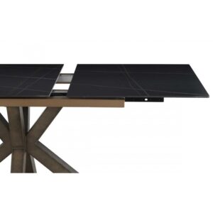 Mesa extensible cerámica negra - Imagen 4