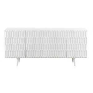 Aparador Blanco de puertas talladas - Imagen 3