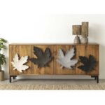 Aparador en madera de mango, original diseño de hojas gigantes en forma de tirador. El Tavolino