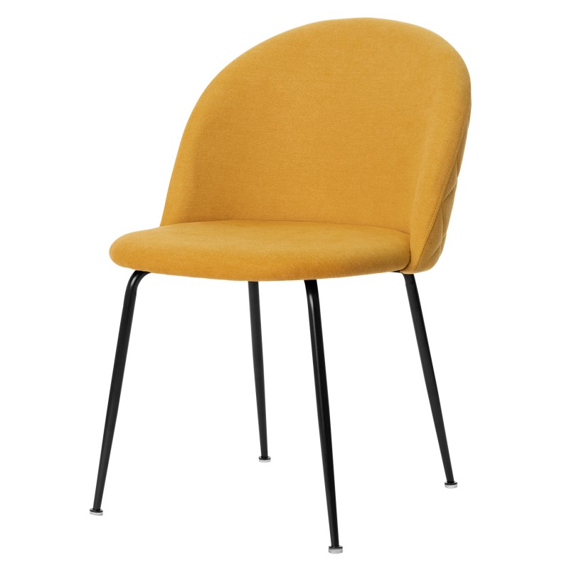 Silla de estilo moderno en color mostaza. El Tavolino