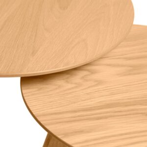 Set mesas rincón madera - Imagen 3