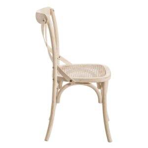 Silla aspa blanco rozado - Imagen 3