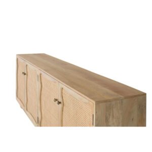 Aparador de madera de mango con rejilla natural - Imagen 4