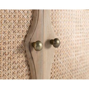 Aparador de madera de mango con rejilla natural - Imagen 5